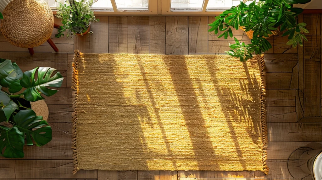 Tapete feito com Materiais Naturais e Sustentáveis